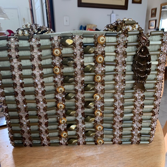 Hand beaded formal handbag - Picture 1 of 9